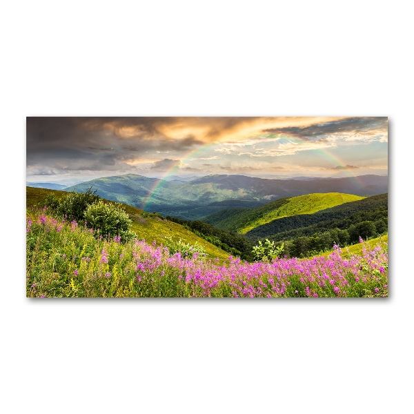 Quadro in verde Paesaggio montano