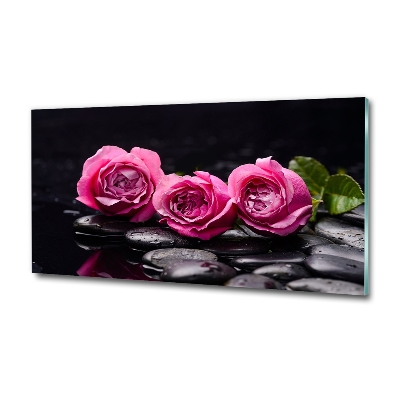 Quadro vetro Rose rosa