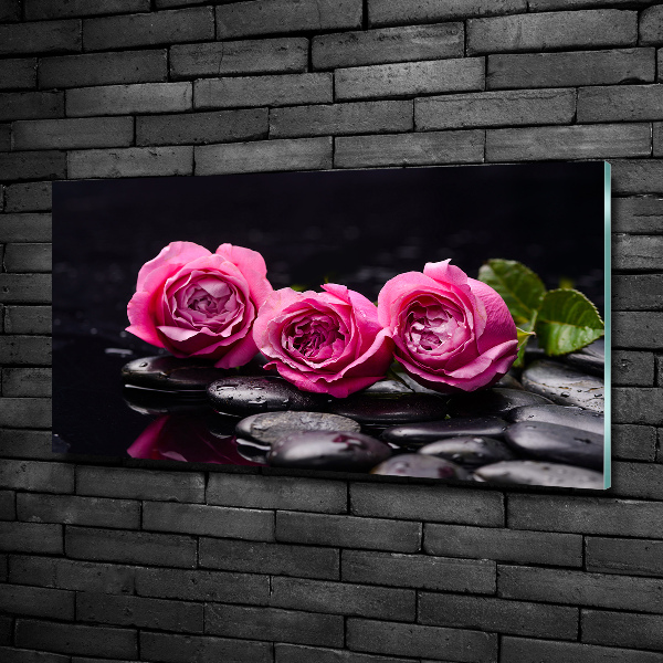 Quadro vetro Rose rosa