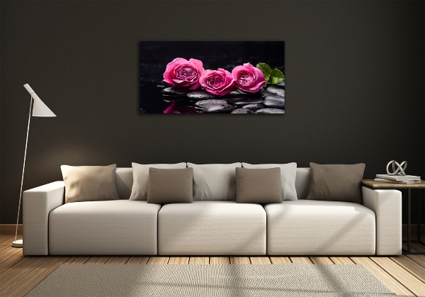 Quadro vetro Rose rosa
