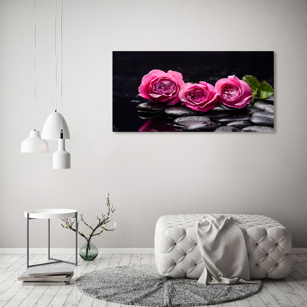 Quadro vetro Rose rosa