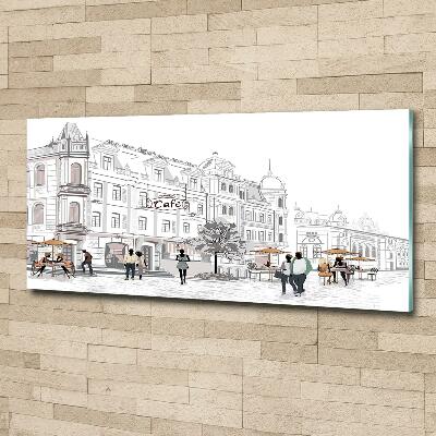 Quadro su vetro Città vecchia