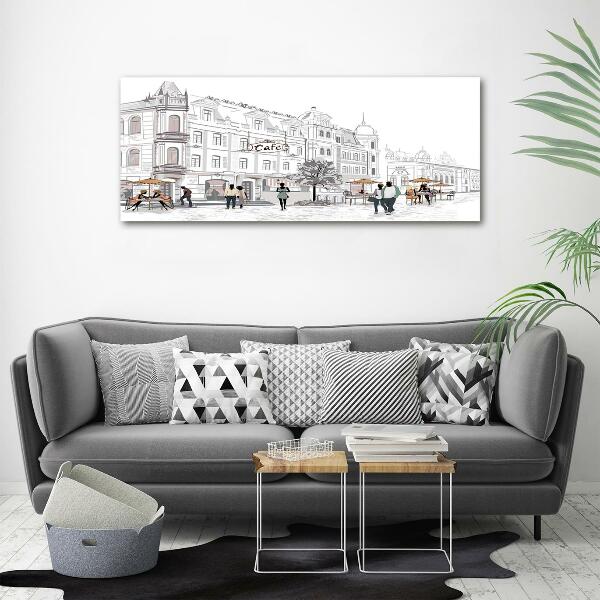 Quadro su vetro Città vecchia