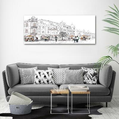 Quadro su vetro Città vecchia