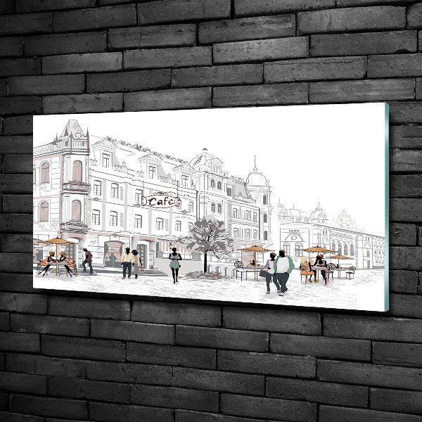 Quadro su vetro Città vecchia