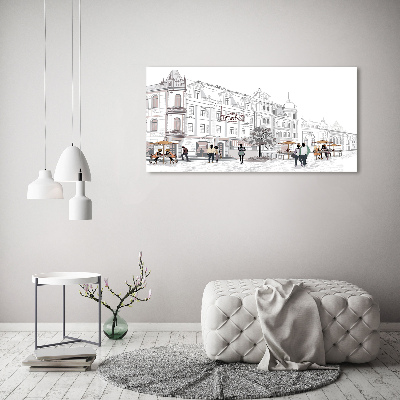 Quadro su vetro Città vecchia