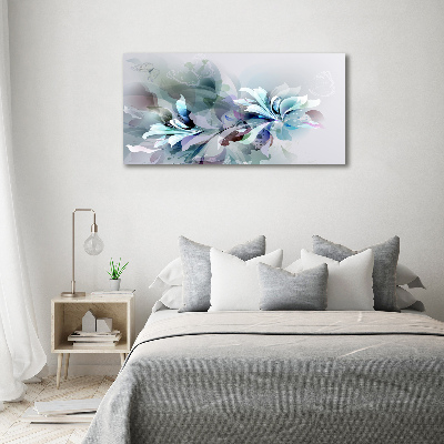 Quadro su vetro Fiori astratti