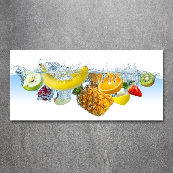 Quadro vetro Frutti sott'acqua