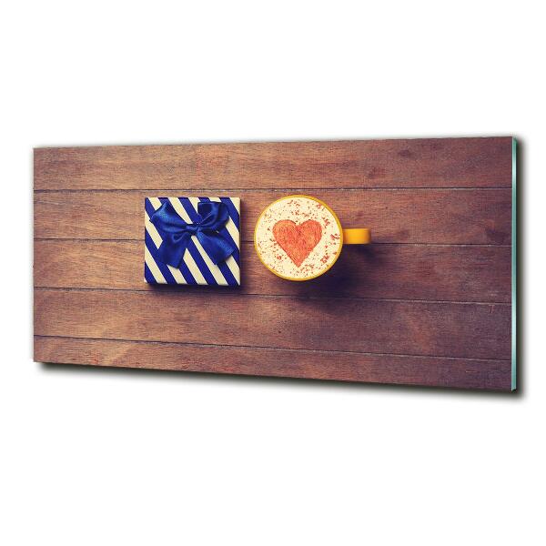 Quadro su vetro Caffè e un regalo