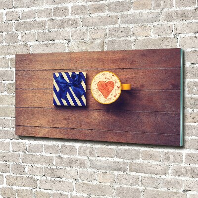 Quadro su vetro Caffè e un regalo