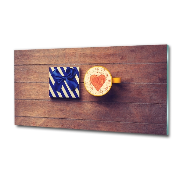 Quadro su vetro Caffè e un regalo