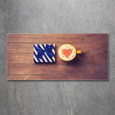 Quadro su vetro Caffè e un regalo