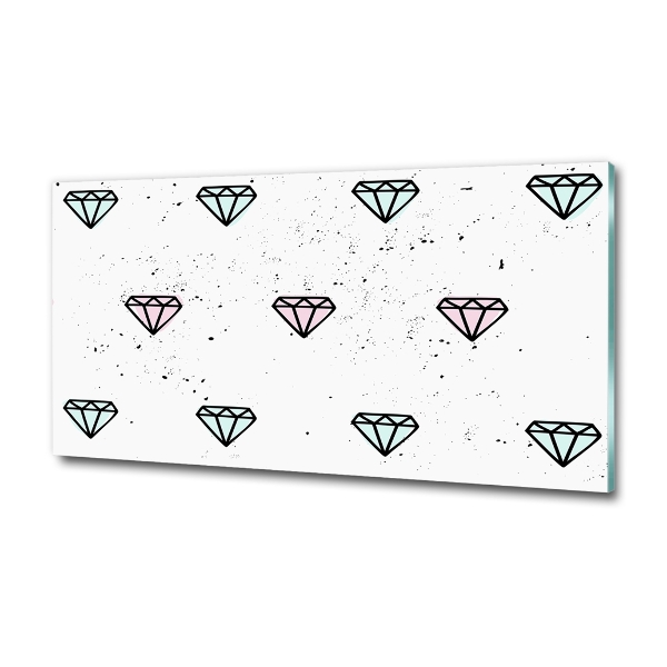 Quadro su vetro Diamanti