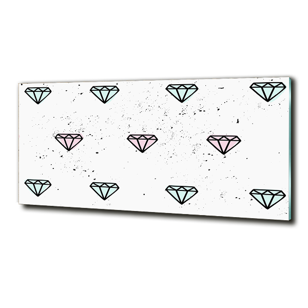 Quadro su vetro Diamanti