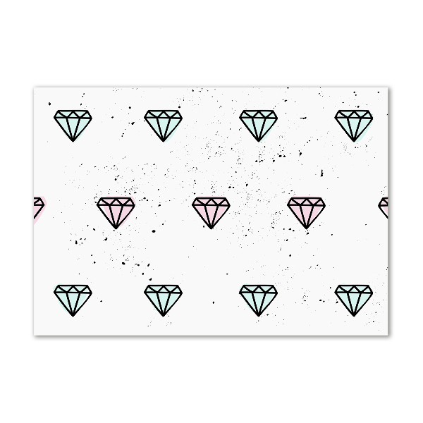 Quadro su vetro Diamanti