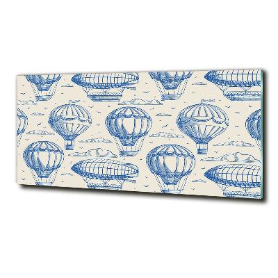 Quadro su vetro Mongolfiere e dirigibili