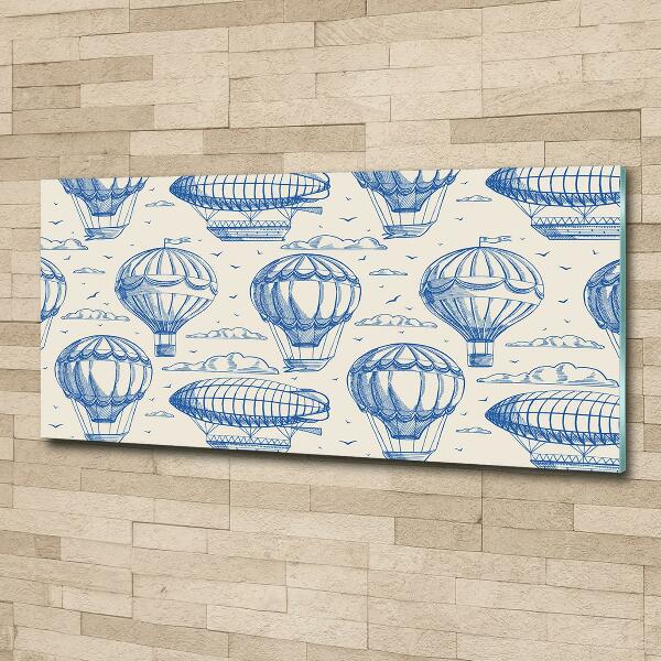 Quadro su vetro Mongolfiere e dirigibili