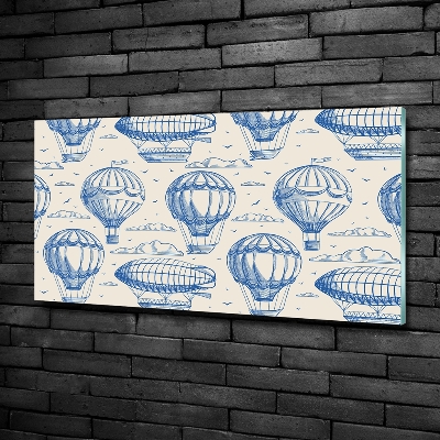 Quadro su vetro Mongolfiere e dirigibili