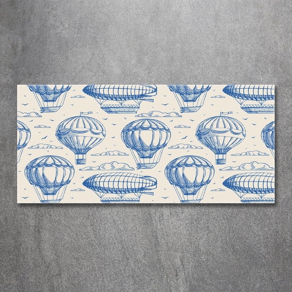 Quadro su vetro Mongolfiere e dirigibili