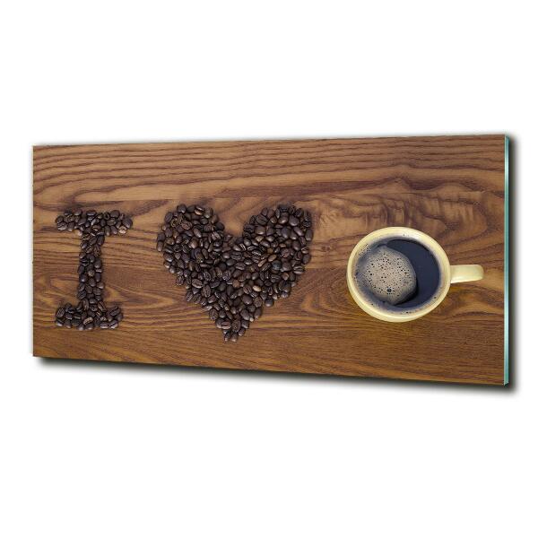 Quadro vetro Adoro il caffè