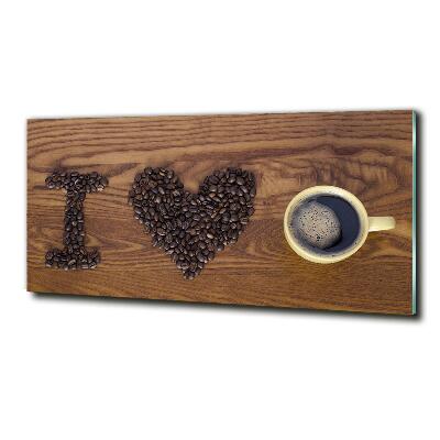 Quadro vetro Adoro il caffè