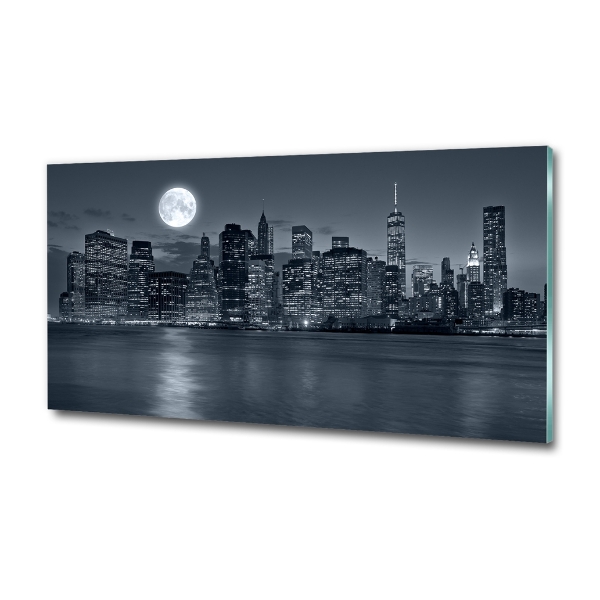 Quadro vetro New York di notte