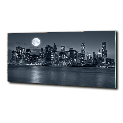 Quadro vetro New York di notte