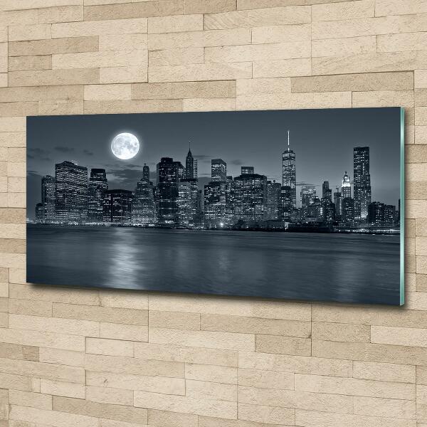 Quadro vetro New York di notte