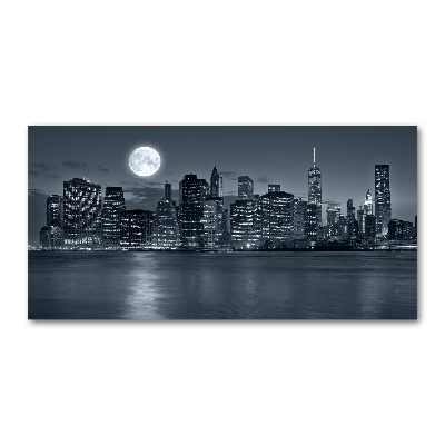 Quadro vetro New York di notte
