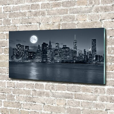 Quadro vetro New York di notte