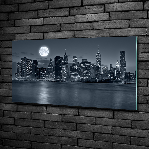 Quadro vetro New York di notte