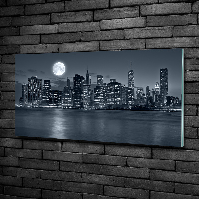 Quadro vetro New York di notte