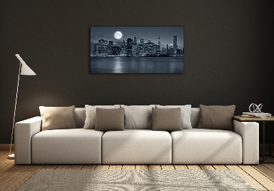 Quadro vetro New York di notte