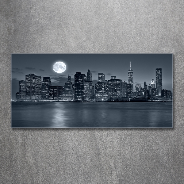 Quadro vetro New York di notte