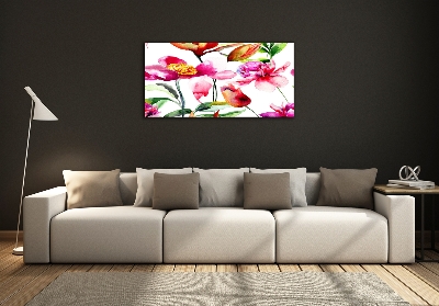 Quadro su vetro Fiori selvatici