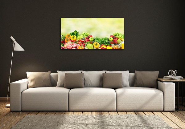Quadro su vetro Frutta e verdura
