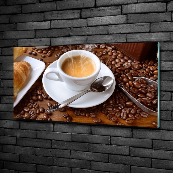 Quadro vetro Caffè aromatico