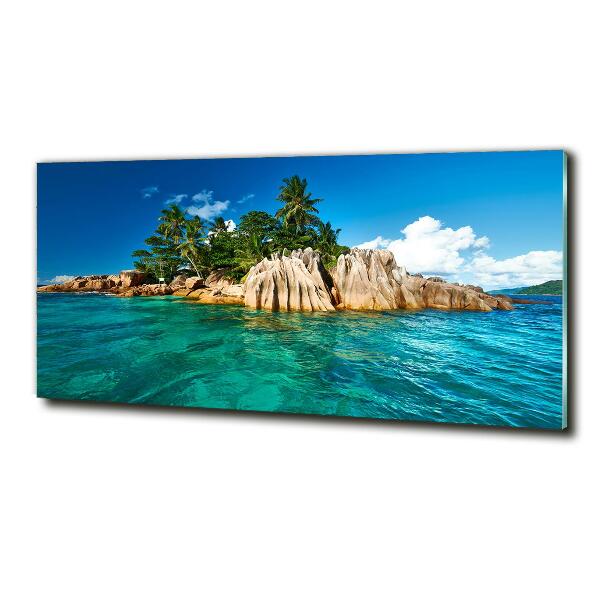 Quadro vetro Isola tropicale