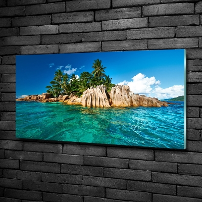 Quadro vetro Isola tropicale