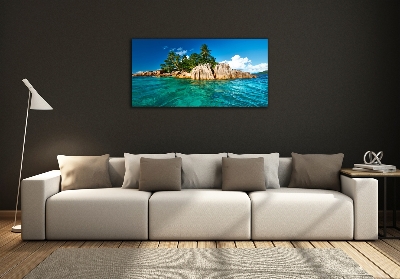 Quadro vetro Isola tropicale
