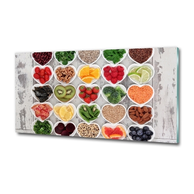 Quadro in vetro Cibo sano