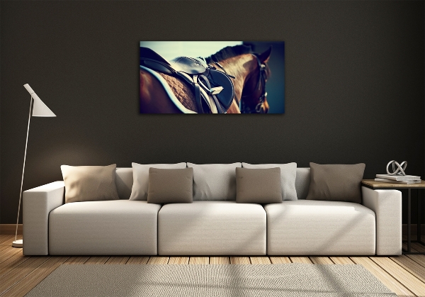 Quadro in vetro Sella con staffe