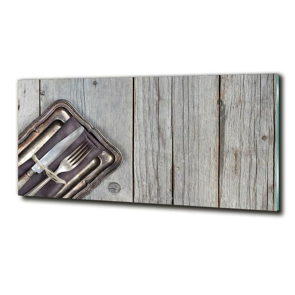 Quadro vetro Posate sui taglieri