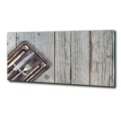 Quadro vetro Posate sui taglieri