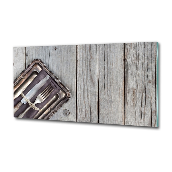 Quadro vetro Posate sui taglieri
