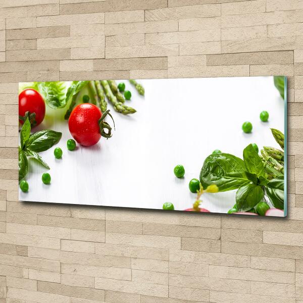 Quadro su vetro Verdure fresche