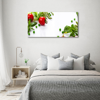 Quadro su vetro Verdure fresche