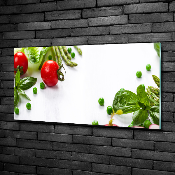 Quadro su vetro Verdure fresche