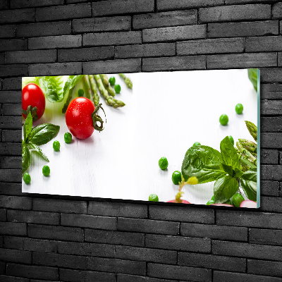 Quadro su vetro Verdure fresche
