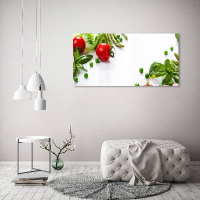 Quadro su vetro Verdure fresche
